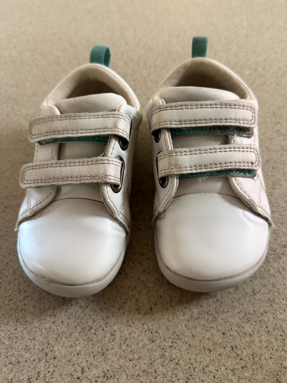 Ten Little White Toddler Sneakers Size 8